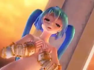 MMD Blue Hair Cutie Sweet Tits Gaping Pussy Views GV00158