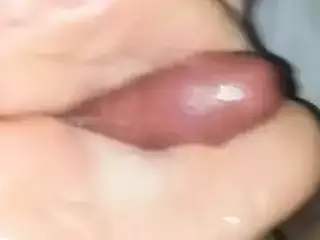 Foot job and cum shot by 32 beautiful tall milf