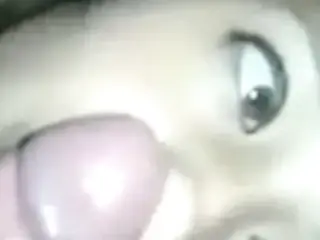 White girlfriend giving A1 head