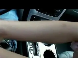 hot footjob in the car