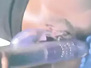 slim ebony have great squirt