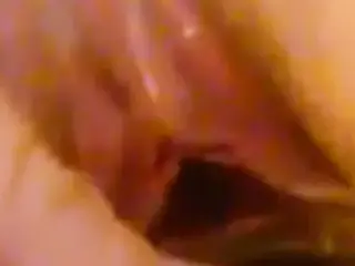 Loose Slut Takes a Big Plastic Bottle in Her Pussy