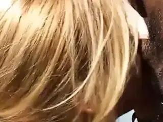 Amateur girlfriend interracial fuck with cum in mouth