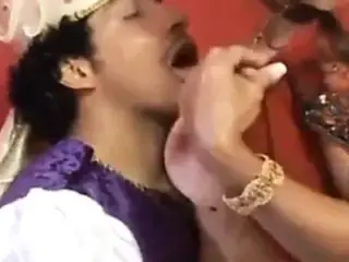 INDIAN KING N QUEEN DRESSED TO FUCK N CUM