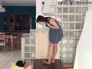 Ballbusting Footjob and Ruined Orgasm