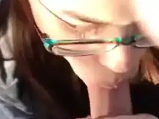 cute gf blowjob with mouthshot