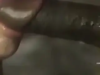 White Woman Loves to suck Black Cock