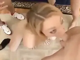 Wild oral gangbang with beauty Lily LaBeau