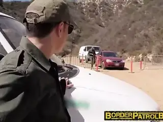 Hot latina strip searched and fucked