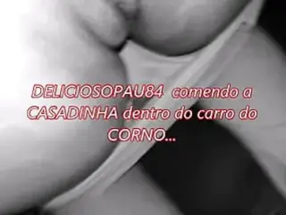 No carro com a casadinha