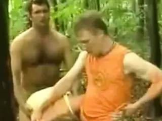 German slutt  treesomed in the forest