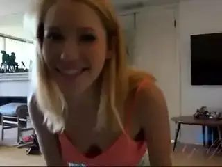 You fondle Raylin Ann's tits while she smokes