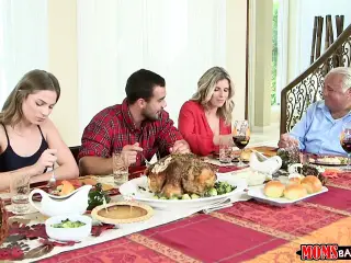 Step Moms Bang Teens - Naughty Family Thanksgiving