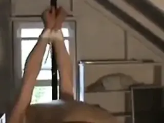 training her backmuscles