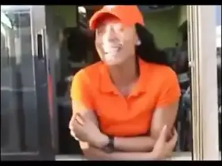 Fast Food Ebony Slut