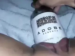 MissXXXandPAIN - Wine Bottle in my sweet pussy