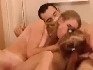 Threesome with 2 young Girls