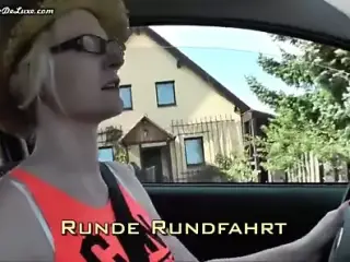 Topless Car Driver
