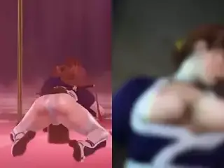 Kasumi (DOA) Pole Dances & Gets Fucked