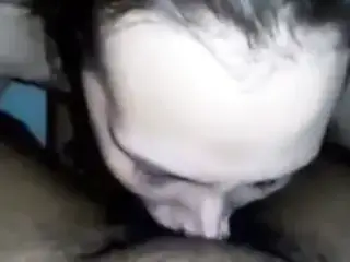 Brunette deepthroating a BBC