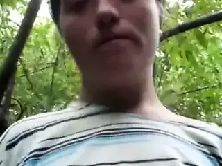 Homeless girl showing her pussy
