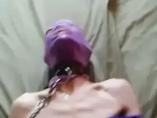Bdsm slut crawling for cock