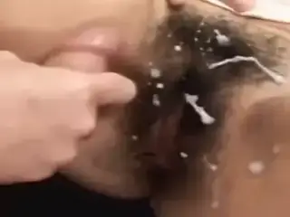 Cumpilation of hairy pussies #3