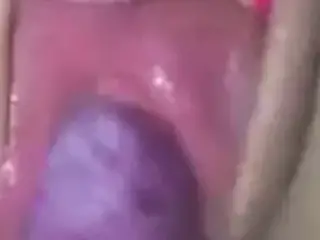 Cheating wife pussy gets destroyed with inflatable dildo