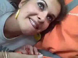 nice blowjob while he is driving