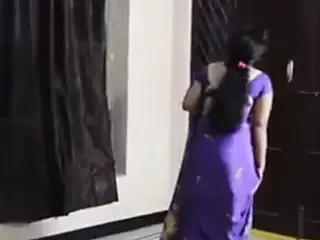 Satin silk Saree Aunty romance with doctor