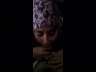 two hijab blowjob video