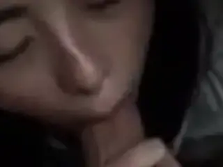 Chinese girl gives blowjob