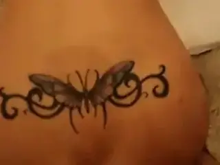 Amateur doggy style POV with tramp stamp GF