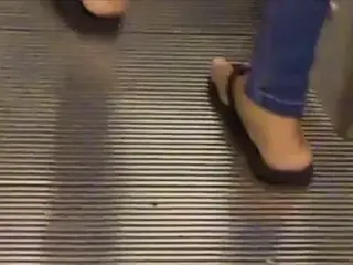 Indian Cream Soles In Black Flip Flops