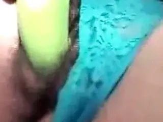 Housewife fucks herself with a banana AND EATS IT!