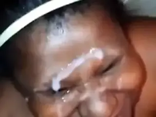 Facial for my homeboy wife