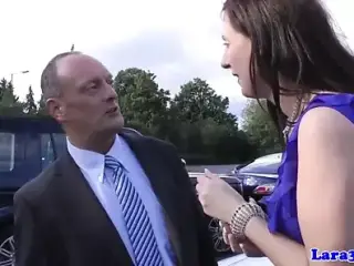 Tall uniformed milf fingerfucked