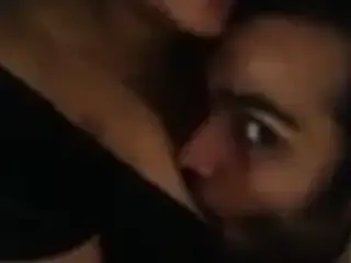 Indian Couple Kissing and Titty Licking