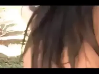 4 Brazilians Girls kissing by the pool