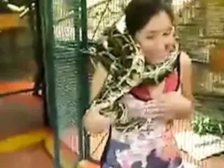 snake on neck