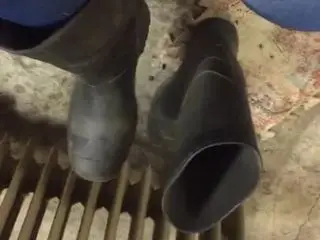 Wellington Boots off