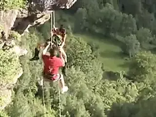 Crazy Mountain Climbers Fuck Mid Air