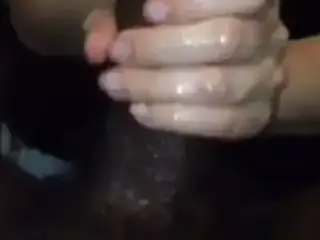 handjob big black cock