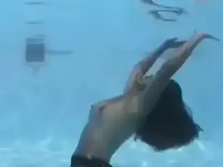 Underwater orgasm