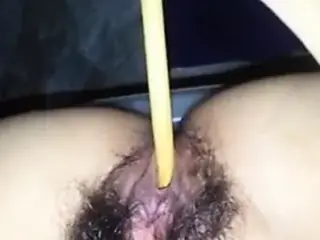 Hamong shoving my drumsticks in her tight pussy