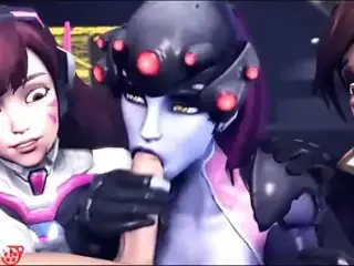 3D HD Blowjob and Deepthroat Compilation (2017)
