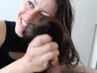 Sexy Colombian Hairjob, Long Hair, Hair