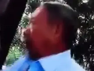 Old Chinese couple doing it out in the open