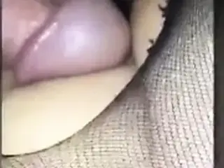 Cumshot in my pantyhose Wife ass and foot