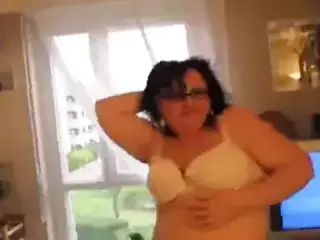 Old bbw Striptease